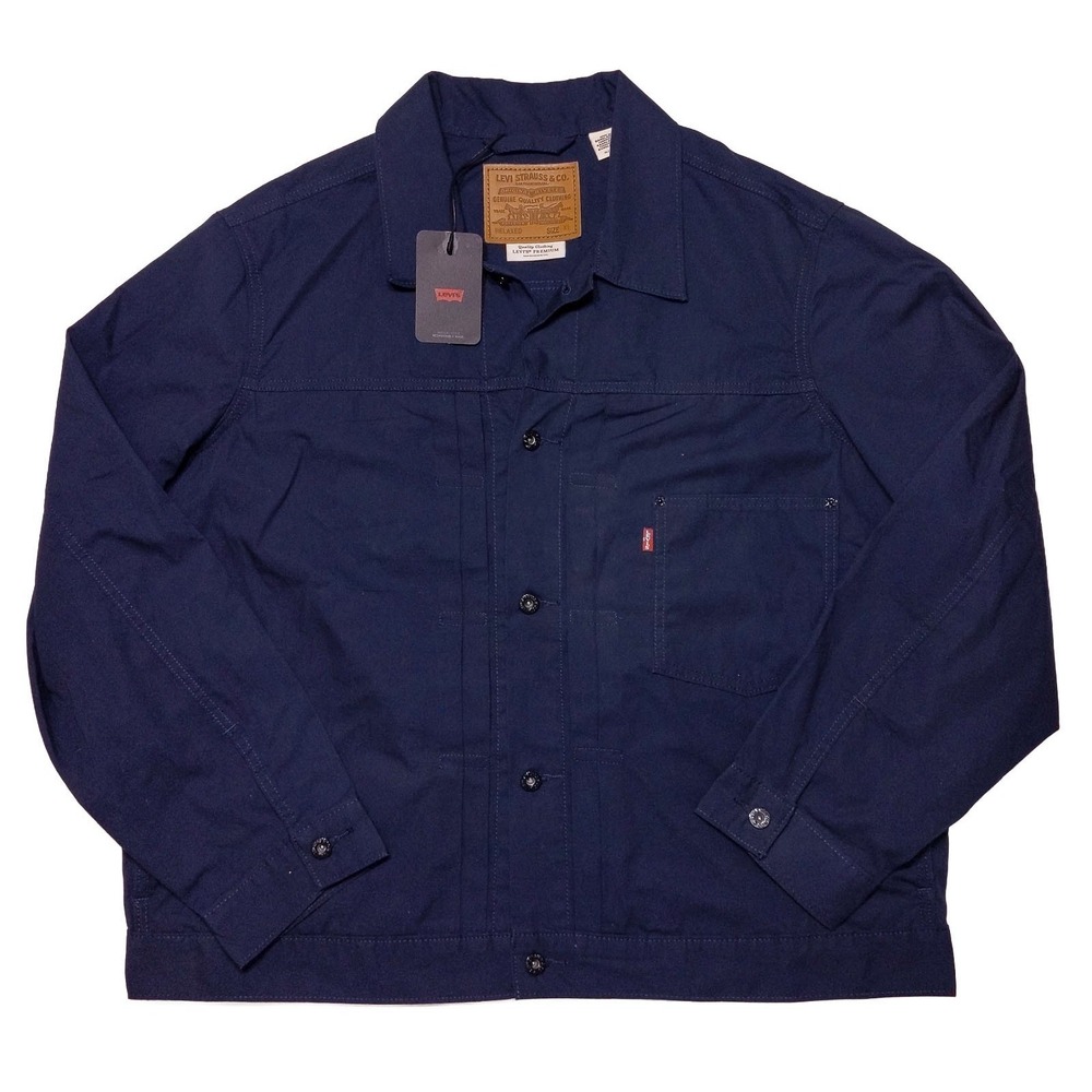 LEVI'S Type I Jacket A31740016 Big E Navy Blue Men's XL ~ New‎